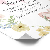 Pacifier Hunt Baby Shower Game Sign Poster (Hoek)