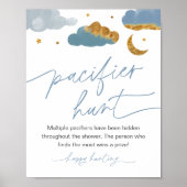 Pacifier Hunt Game Twinkle Little Baby shower Boy Poster (Voorkant)