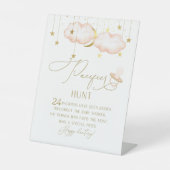 Pacifier Hunt Game, Twinkle Little Star Reclamebord Met Voetstuk (Voorkant)