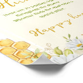 Pacifier Hunt Honeybee mama to bee Baby shower Poster (Hoek)