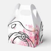 Pacifier Roze en White Favor Bag Bedankdoosjes (Achterkant)