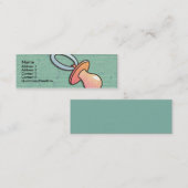 Pacifier Skinny Profile Cards Mini Visitekaartje (Voorkant / Achterkant)