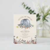 Pacifiers + Pumpkins Herfst Autumn Boy Baby shower Kaart (Staand voorkant)