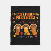 Pacifiers Pumpkins Preemies Nicu Nurse Gift  Fleece Deken (Voorkant)