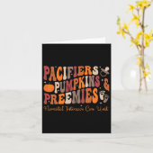 Pacifiers Pumpkins Preemies Nicu Nurse Halloween N Kaart (Gele Bloem)