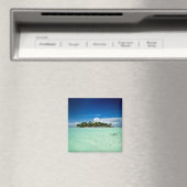 Pacifisch eiland met palmbomen magneet (Insitu (Vaatwasser))