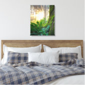 Pacifisch kustbos, Oregon Canvas Afdruk (Insitu (Slaapkamer))