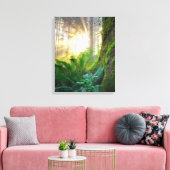 Pacifisch kustbos, Oregon Canvas Afdruk (Insitu (Woonkamer))