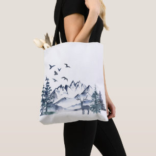 Pacifisch Northwest Rocky Mountains Tote Bag