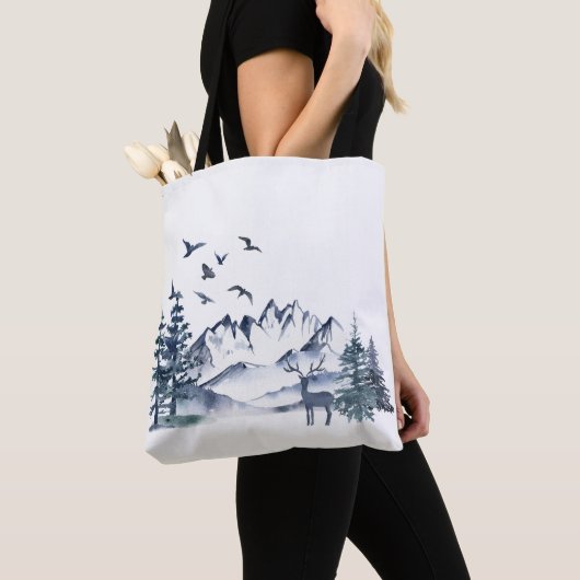 Pacifisch Northwest Rocky Mountains Tote Bag (Dichtbij)