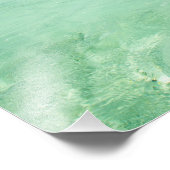 Pacifische eiland met palmbomen, foto-afdruk foto afdruk (Hoek)