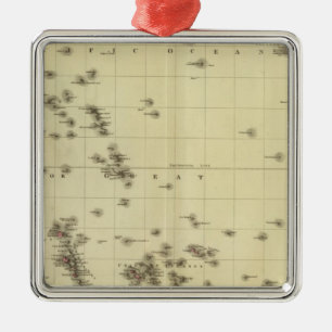 Pacifische eilanden metalen ornament