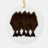 Pacifische heilbot keramisch ornament (Voorkant)