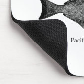 Pacifische heilbot-Logo Muismat (Hoek)