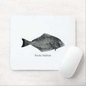 Pacifische heilbot-Logo Muismat (Met muis)