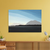 Pacifische kalmte canvas afdruk (Insitu (Woonkamer))