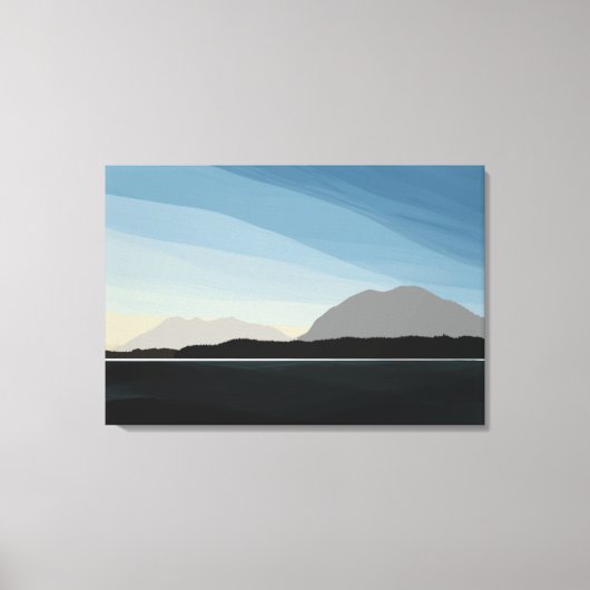 Pacifische kalmte canvas afdruk (Voorkant)