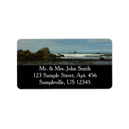 Pacifische kustlijn in het nationaal park Redwood Etiket