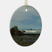 Pacifische kustlijn in het nationaal park Redwood Keramisch Ornament (Rechts)