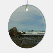 Pacifische kustlijn in het nationaal park Redwood Keramisch Ornament (Links)