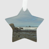 Pacifische kustlijn in het nationaal park Redwood Ornament (achterkant)