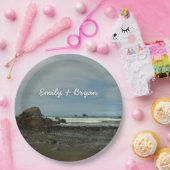 Pacifische kustlijn in het nationaal park Redwood Papieren Bordje (Feest)