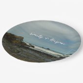 Pacifische kustlijn in het nationaal park Redwood Papieren Bordje (Gekanteld)