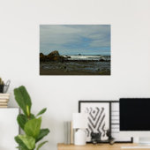 Pacifische kustlijn in het nationaal park Redwood Poster (Thuiskantoor)