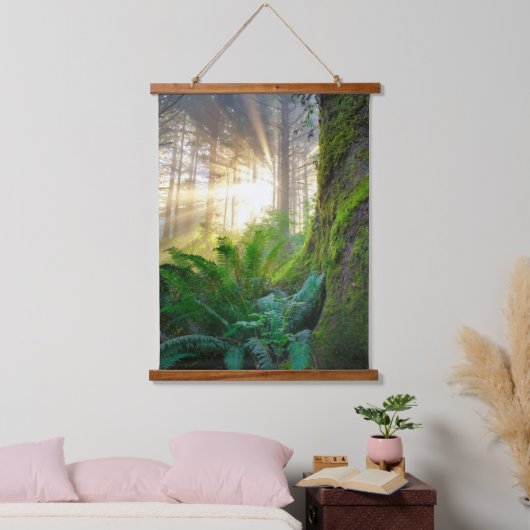 Pacifische kustwoud, Oregon Hangend Wandkleed (Slaapkamer)