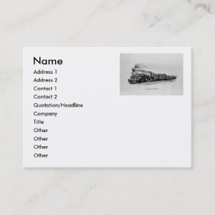 Pacifische locomotief in dienst B&O Railroad Visitekaartje