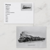 Pacifische locomotief in dienst B&O Railroad Visitekaartje (Voorkant / Achterkant)