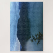 Pacifische noordwestelijke meer en bergen met pine legpuzzel (Verticaal)