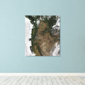 Pacifische noordwestelijke regio van de Verenigde  Canvas Afdruk (Insitu (Houten vloer))