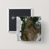 Pacifische noordwestelijke regio van de Verenigde  Vierkante Button 5,1 Cm (Voorkant /achterkant)