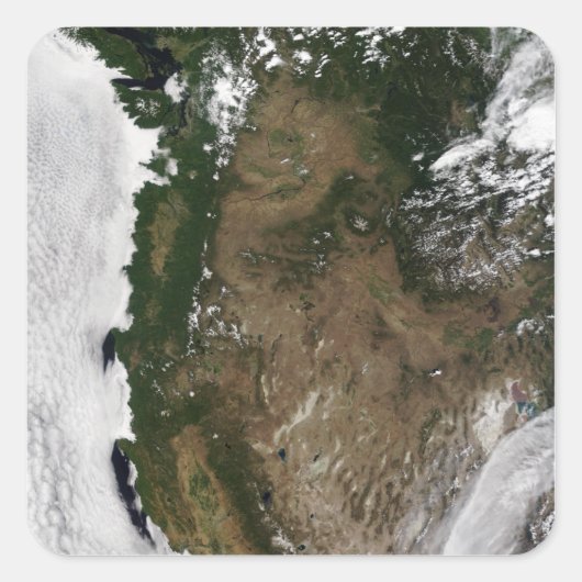 Pacifische noordwestelijke regio van de Verenigde  Vierkante Sticker (Voorkant)