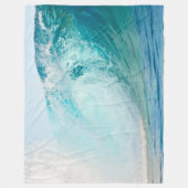 Pacifische oceaanblauw, vloekdeken fleece deken (Voorkant)