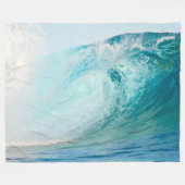 Pacifische oceaanblauw, vloekdeken fleece deken (Voorkant (Horizontaal))