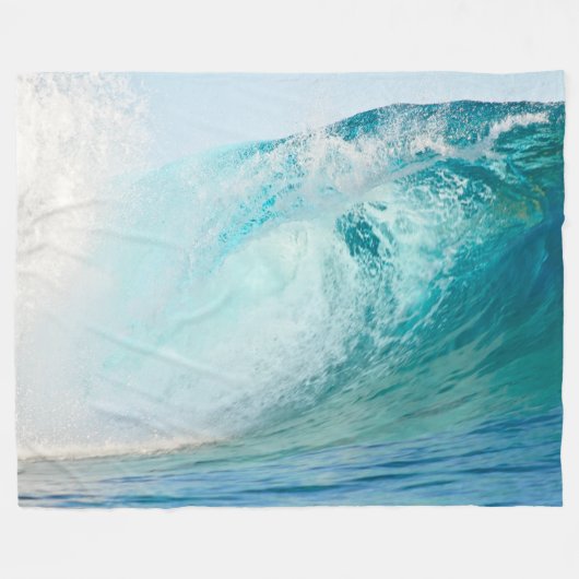 Pacifische oceaanblauw, vloekdeken fleece deken (Voorkant (Horizontaal))