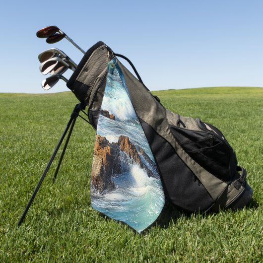Pacifische oceaangolven golfhanddoek (Groen)