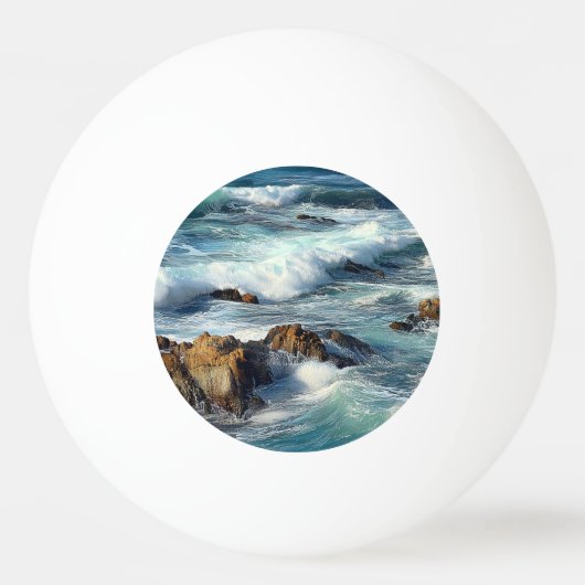 Pacifische oceaangolven pingpongbal (Voorkant)