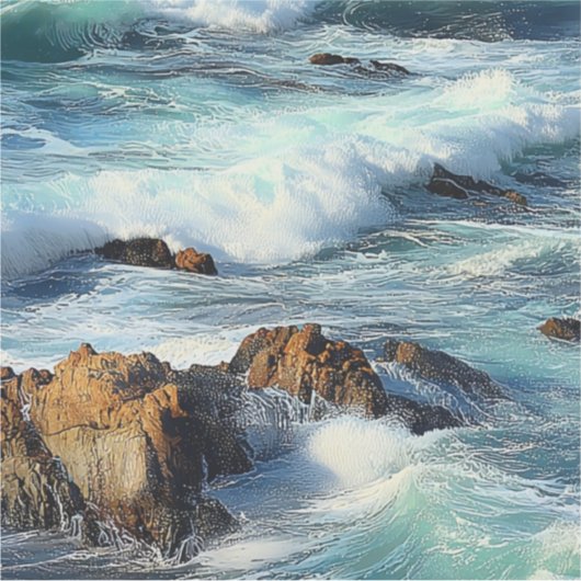 Pacifische oceaangolven sticker (Voorkant)