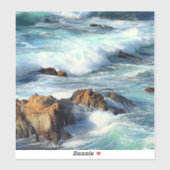 Pacifische oceaangolven sticker (Vel)