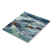 Pacifische oceaangolven tegeltje (Zijkant)