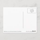 Pacifische palmstrand briefkaart (Achterkant)