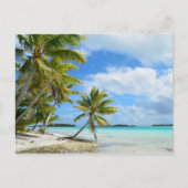 Pacifische palmstrand briefkaart (Voorkant)