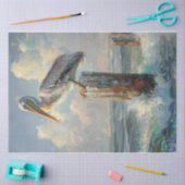 Pacifische pelikaan tissuepapier (Craft)