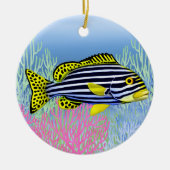 Pacifische riffen Oriental Sweetlips Ornament (Voorkant)