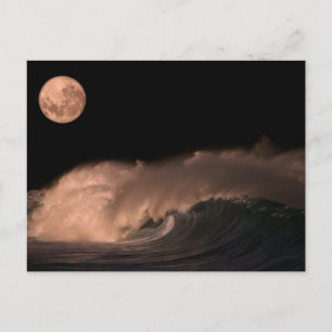 Pacifische stormgolven   Noordkust van Oahu, Hawaï Briefkaart