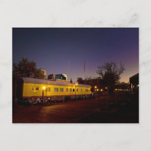 Pacifische trein van de Unie in het oude Sacrament Briefkaart