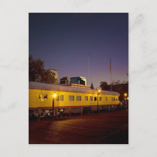 Pacifische trein van de Unie in het oude Sacrament Briefkaart